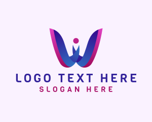 Letter W - Human Resources Crowdsourcing logo design