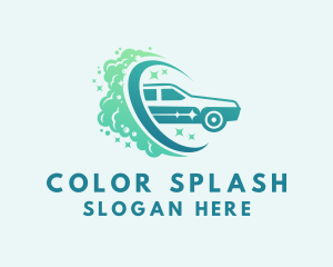 Car Wash Water Splash logo design