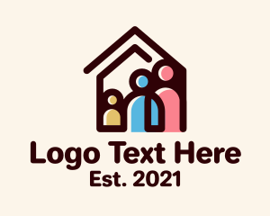 Adoption - Family Adoption House logo design
