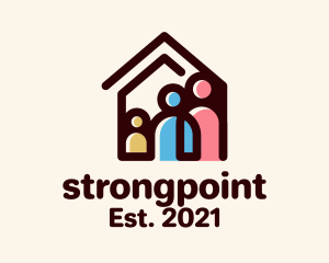 Orphanage - Family Adoption House logo design