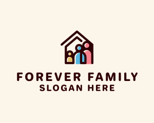 Adoption - Family Adoption House logo design