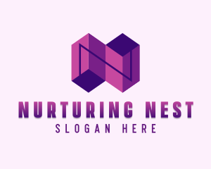 Professional Company Letter N logo design