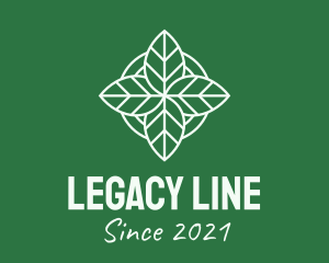 Leaves Line Art logo design