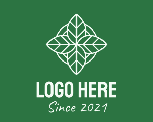 Arborist - Leaves Line Art logo design