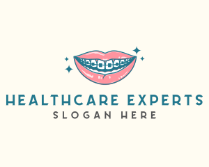 Dental Teeth Brace logo design