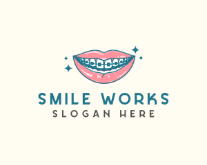 Dental Teeth Brace logo design
