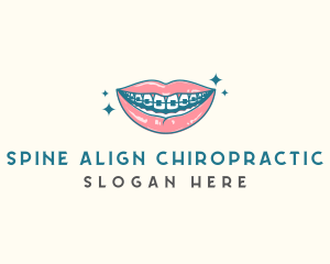 Dental Teeth Brace logo design