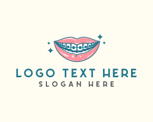 Dental Teeth Brace Logo