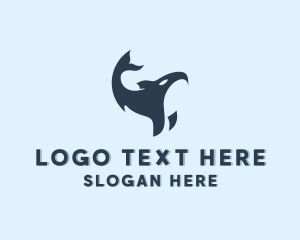 Lazy - Orca Whale Waterpark logo design