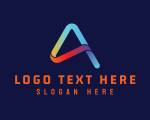 Network - Digital Minimalist Letter A logo design