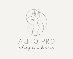Naked - Lady Plastic Surgery logo design