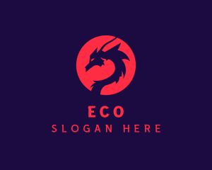 Streaming - Oriental Mythical Dragon logo design