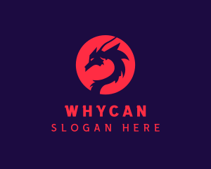 Mythology - Oriental Mythical Dragon logo design