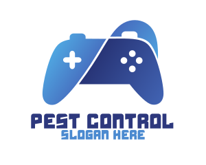 Blue Console Controller logo design