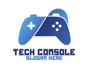 Blue Console Controller logo design