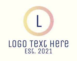 Timer - Solar Power Lettermark logo design