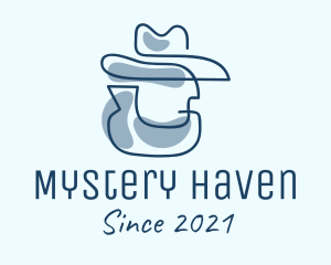  Blue Cowboy Detective logo design