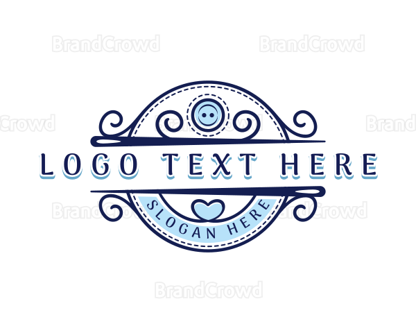 Needle Tailoring Craft Logo