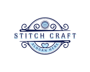 Needlework - Needle Tailoring Craft logo design