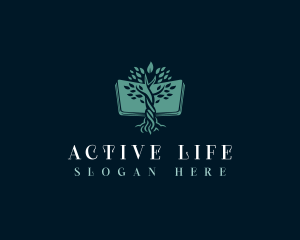 Life Tree Book logo design