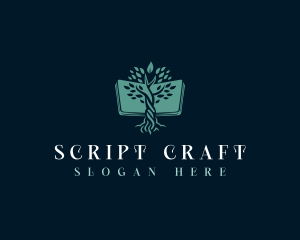 Screenwriter - Life Tree Book logo design