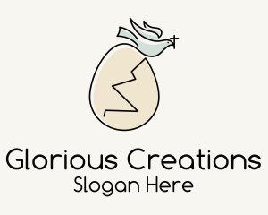 Glorious - Holy Egg Dove logo design