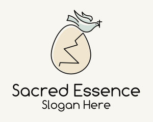 Sacramental - Holy Egg Dove logo design