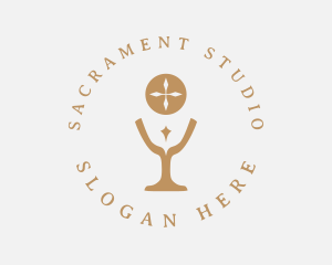 Sacrament - Religion Christian Chalice Letter Y logo design