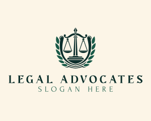 Lawyer - Lawyer Justice Scale logo design