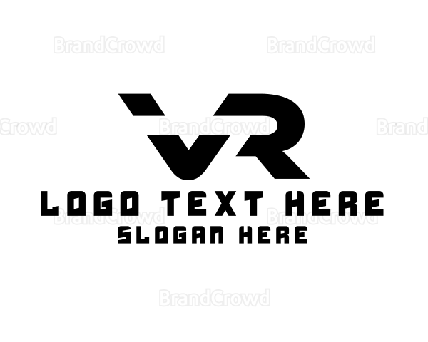 Modern Tech VR Gaming Logo