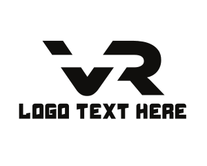 Augmented Reality - Tech VR Gaming logo design