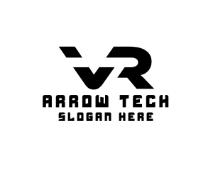 Modern Tech VR Gaming logo design