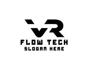 Modern Tech VR Gaming logo design