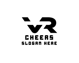 Virtual Reality - Modern Tech VR Gaming logo design