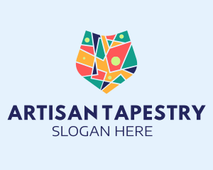 Tapestry - Mosaic Shield Art logo design