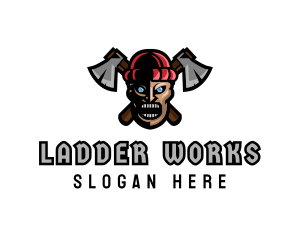 Angry Lumberjack Axe logo design