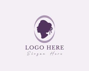 Esthetician - Woman Beauty Cabochon logo design