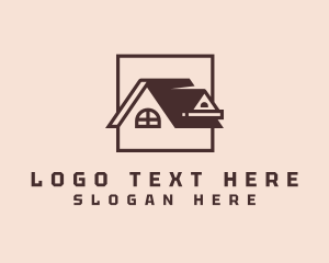 Shingle - Window Attic Roof logo design