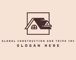 Home Renovation - Window Attic Roof logo design