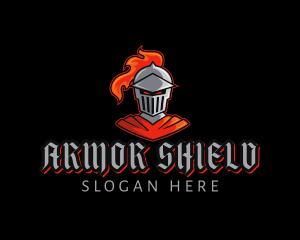 Warrior Knight Armor logo design