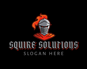 Squire - Warrior Knight Armor logo design