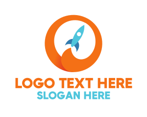 Digital Solution - Startup Launch Rocket logo design