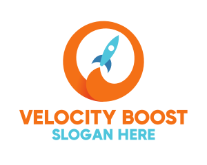 Accelerator - Startup Launch Rocket logo design