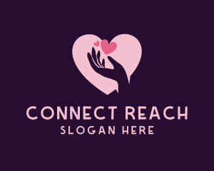Outreach - Hand Heart Charity logo design