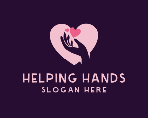 Charity - Hand Heart Charity logo design