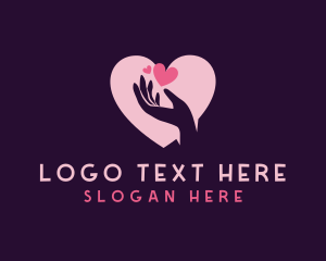 Charity - Hand Heart Charity logo design