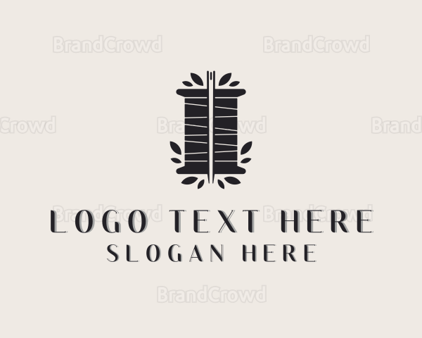 Sewing Thread Needle Logo