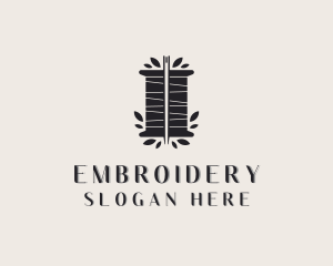 Sewing Thread Needle logo design