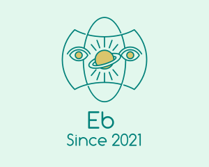 Spiritual - Astrology Planet Eyes logo design