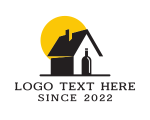 Red Wine - Wine Factory Property logo design